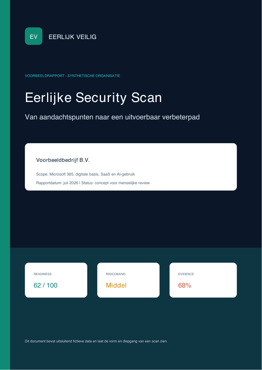 Cover of the Eerlijk Veilig sample report